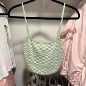 Green Checkered Tank